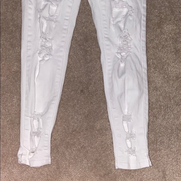 White Ripped Jeans - Picture 2 of 4